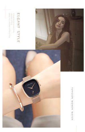 Veli Carat Hannah Martin Women's 34mm Rose Gold Quartz Watch