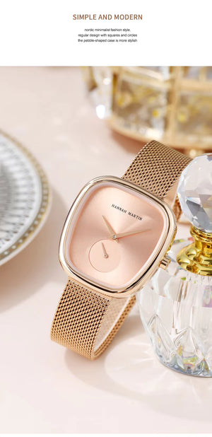 Veli Carat Hannah Martin Women's 34mm Rose Gold Quartz Watch